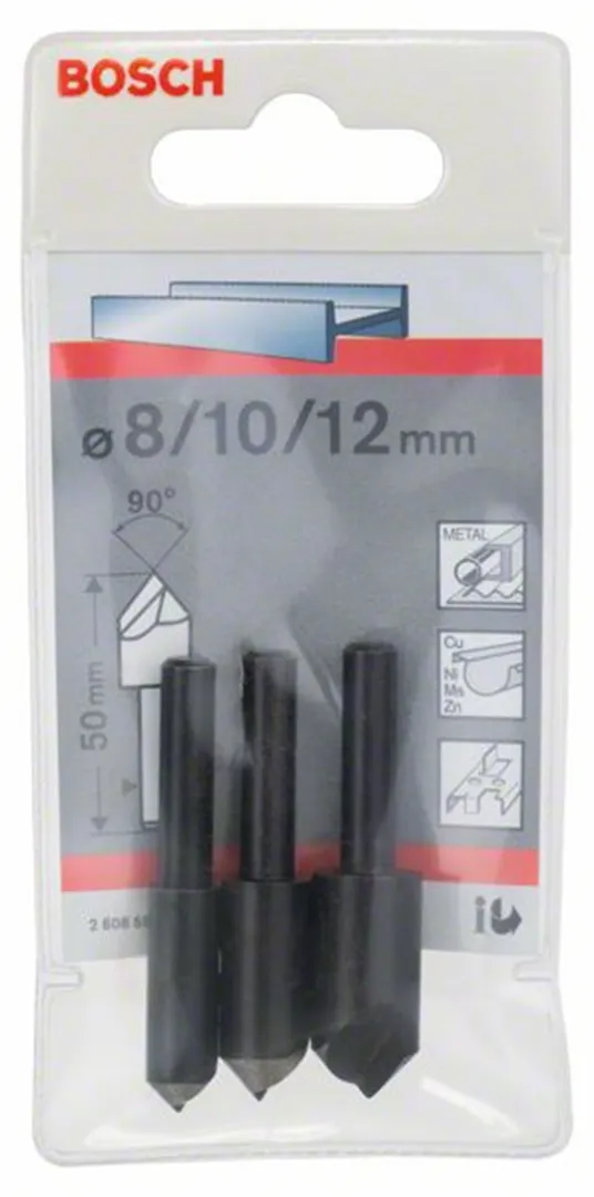 3 DELIGE SET  CONISCHE VERZINKBOREN BOSCH 2608596667