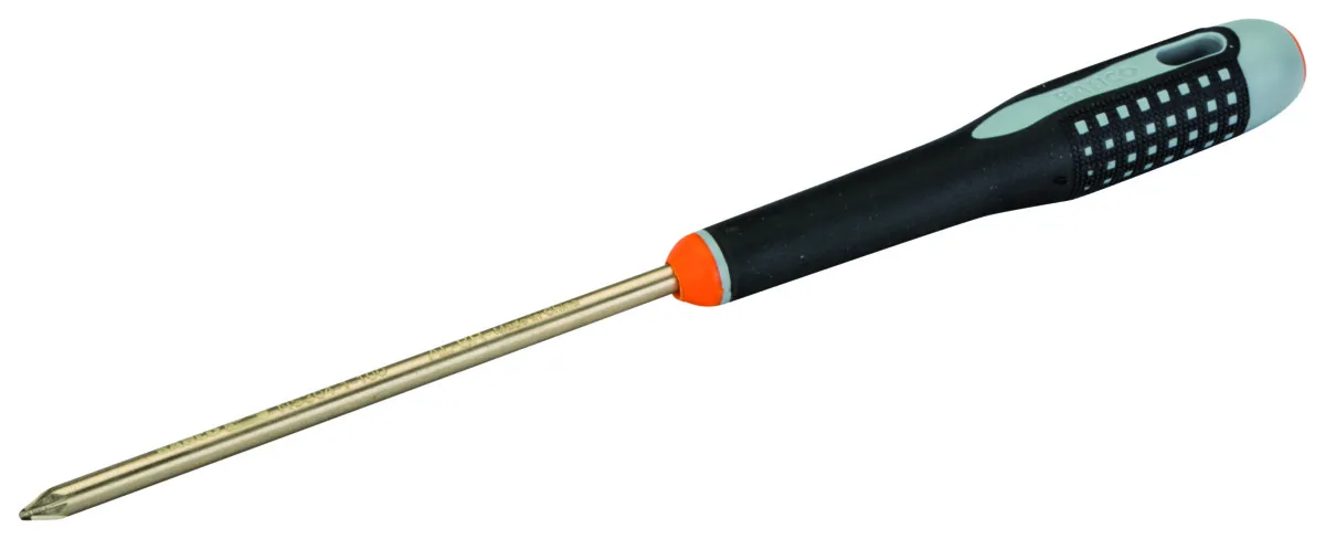 BAHCO SCHROEVENDRAAIER | ERGO™ | POZIDRIV | VONKVRIJ | ALUMINIUM BRONS | PZ0 X 50 MM – NS304050