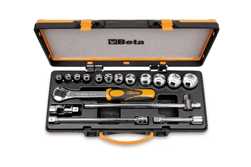 Beta Doppendoos met 12 dopsleutels en 5 toebehoren 920B/C12X – 009200934