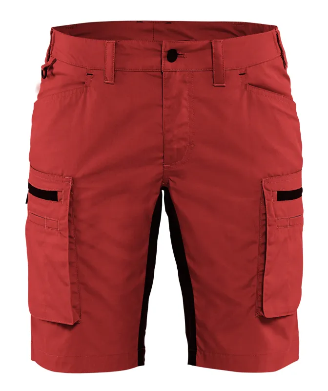 Blaklader Blåkläder Dames Service Short met stretch 71491845 Rood/Zwart