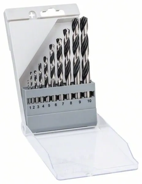 BOSCH 10DELIGE SPIRAALBORENSET HSS POINTTEQ 2608577348