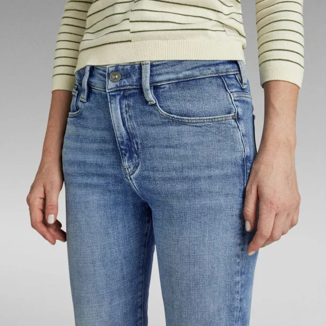 GSTAR STRACE STRAIGHT WMN SUNFADED BLUE DENIM