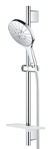 Grohe Rainshower Smartactive 150 glijstangset met zeepschaal 9,5 l/min 600 mm chroom