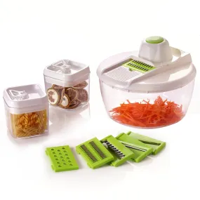 Herzberg Cooking Herzberg Hg-8032: Groentesnijder Met Kom En Voorraadbakjes