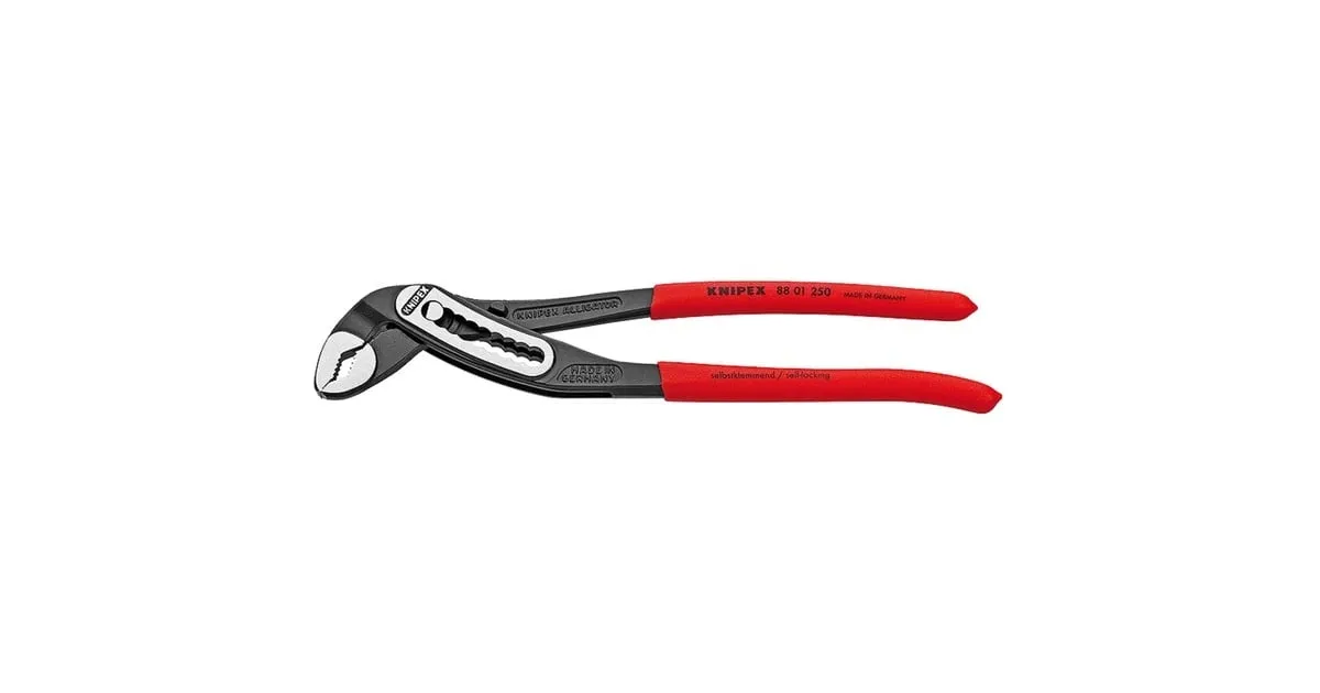 KNIPEX ALLIGATOR WATERPOMPTANG 8801250 ZWEEDSE / WATERPOMPTANG (ZWART/ROOD, 250 MM)