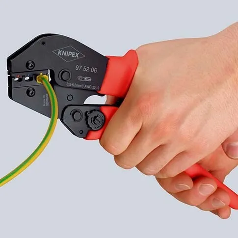 Knipex Krimptang Zwart/Rood  250 mm    nr. 97 52 05