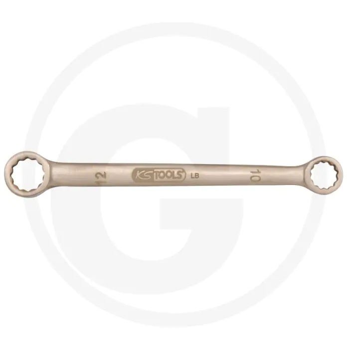 Ks tools bronze doppelringschlüssel gerade 17x19 - flanktraction-profil, din 838 conform