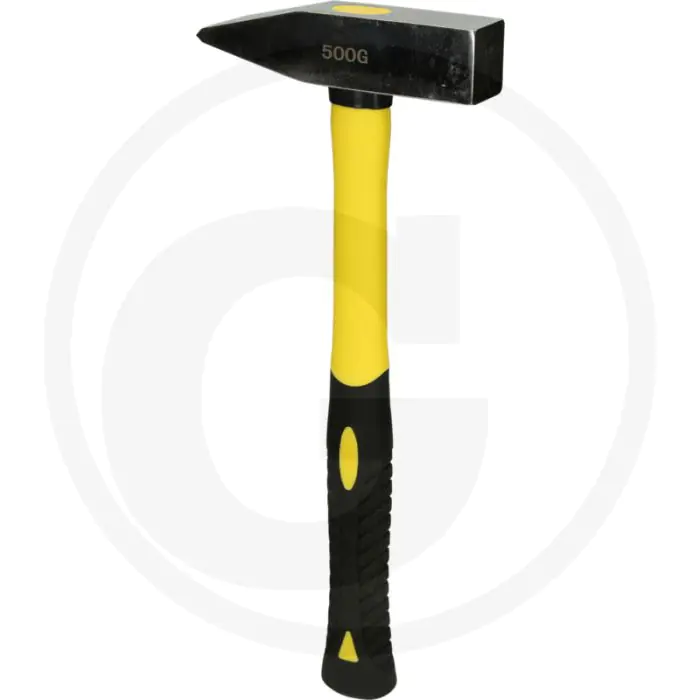KS TOOLS EDELSTAHL SCHLOSSERHAMMER MIT FIBERGLASSTIEL, 500G  ROSTFREI & SäUREFEST
