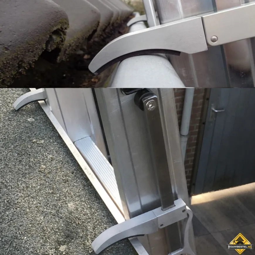 Ladder Premium + Smart Level & Top Safe met 3x8 sporten en Werkhoogte 630 cm (Levertijd ca. 1 week)