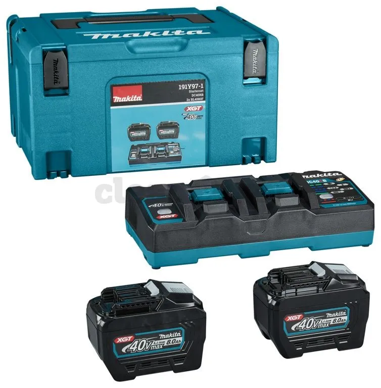 Makita Startset XGT DC40RB / 2xBL4080F