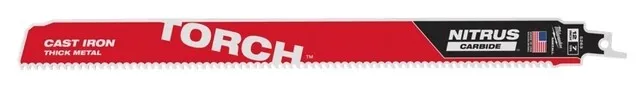MILWAUKEE RECIPROZAAGBLAD SAWZALL METAAL TCT TORCH NITRUS 300 MM 7TPI