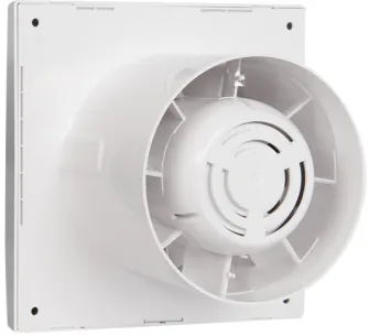 NEDCO BADKAMER/TOILETVENTILATOR SILENCIO 125T MET TIMER ALUM.