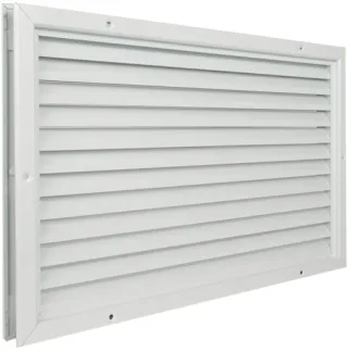 Nedco deurventilatierooster alum. 545 x 345 mm wit