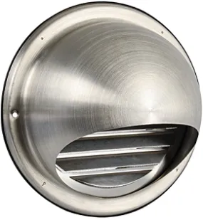 Nedco rvs buitenrooster bol Ø 160 mm met gaas