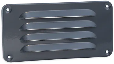 Nedco schoepenrooster omgezette rand alum. 180 x 90 mm grijs