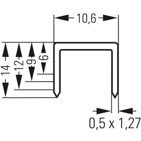 Nieten type B-V Nieten, Type B-V, plat, KL-punt-C, verhard, Staal, ZI