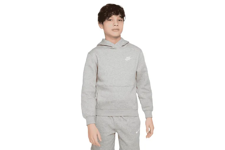 Nike Sportswear Club fleece hoodie grijs KIDS