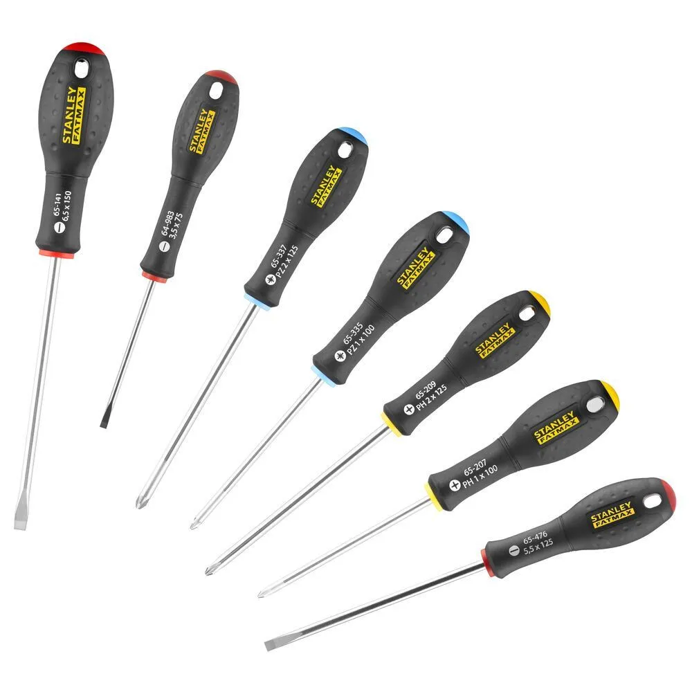 STANLEY FATMAX SCHROEVENDRAAIERSET 7DELIG  STANDAARD/PARALLEL/PHILLIPS/POZIDRIV