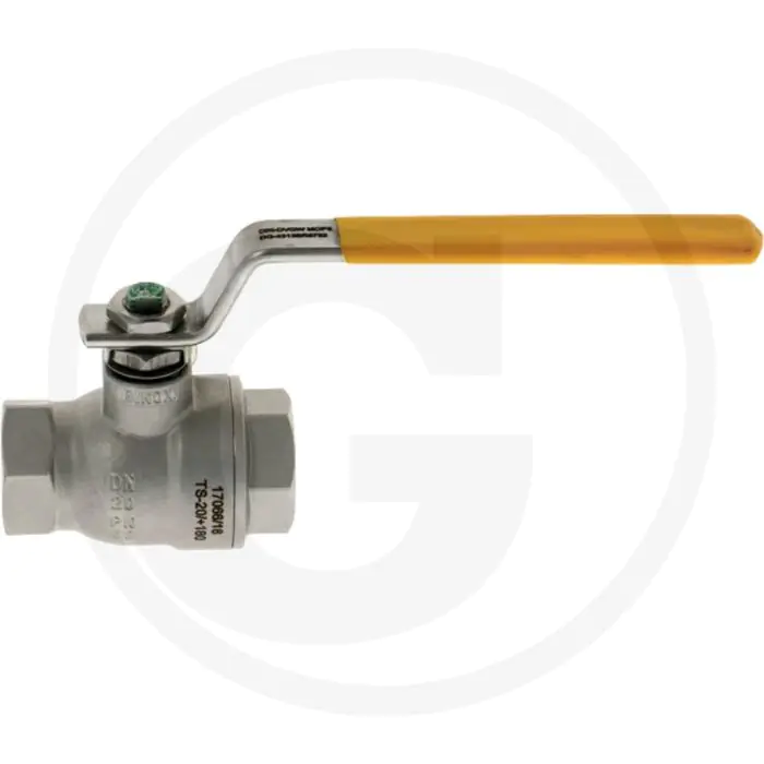 WATERGATES KOGELKRAAN  2WEGE, IG 3/4", 64 BAR, EDELSTAHL, 70MM BOUWLENGTE
